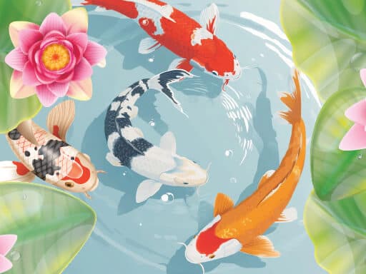 Koi Fish Pond - Idle Merge Game thumbnail