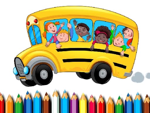 School Bus Coloring Book thumbnail