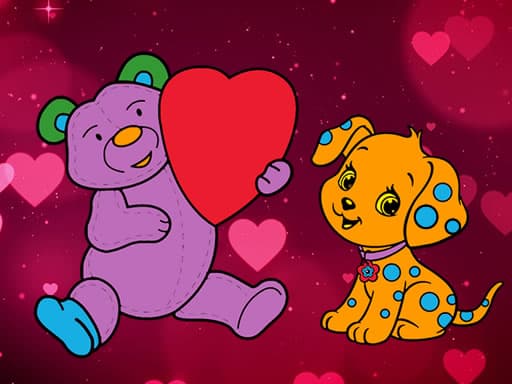 Valentine Pets Coloring Book thumbnail
