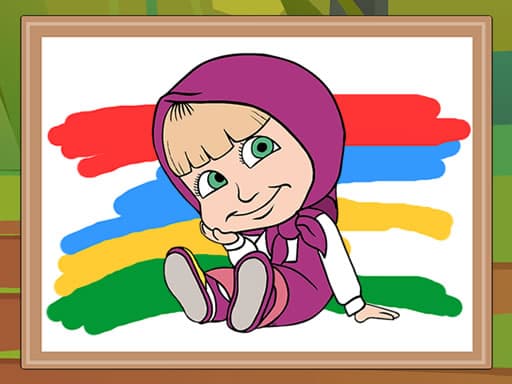 Masha and the Bear Coloring Book thumbnail