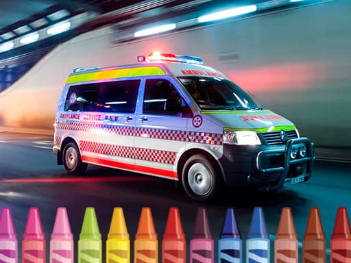 Ambulance Coloring thumbnail