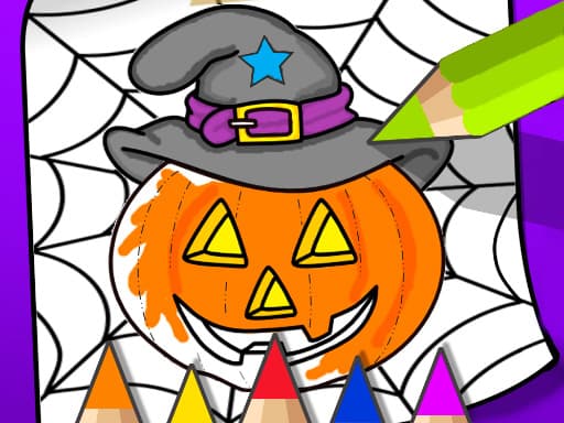 Halloween Coloring Book Game thumbnail