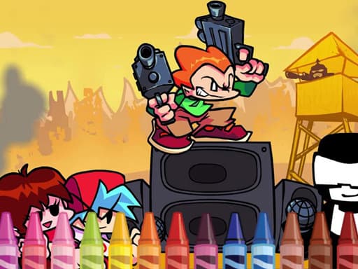 Friday Night Funkin Coloring thumbnail